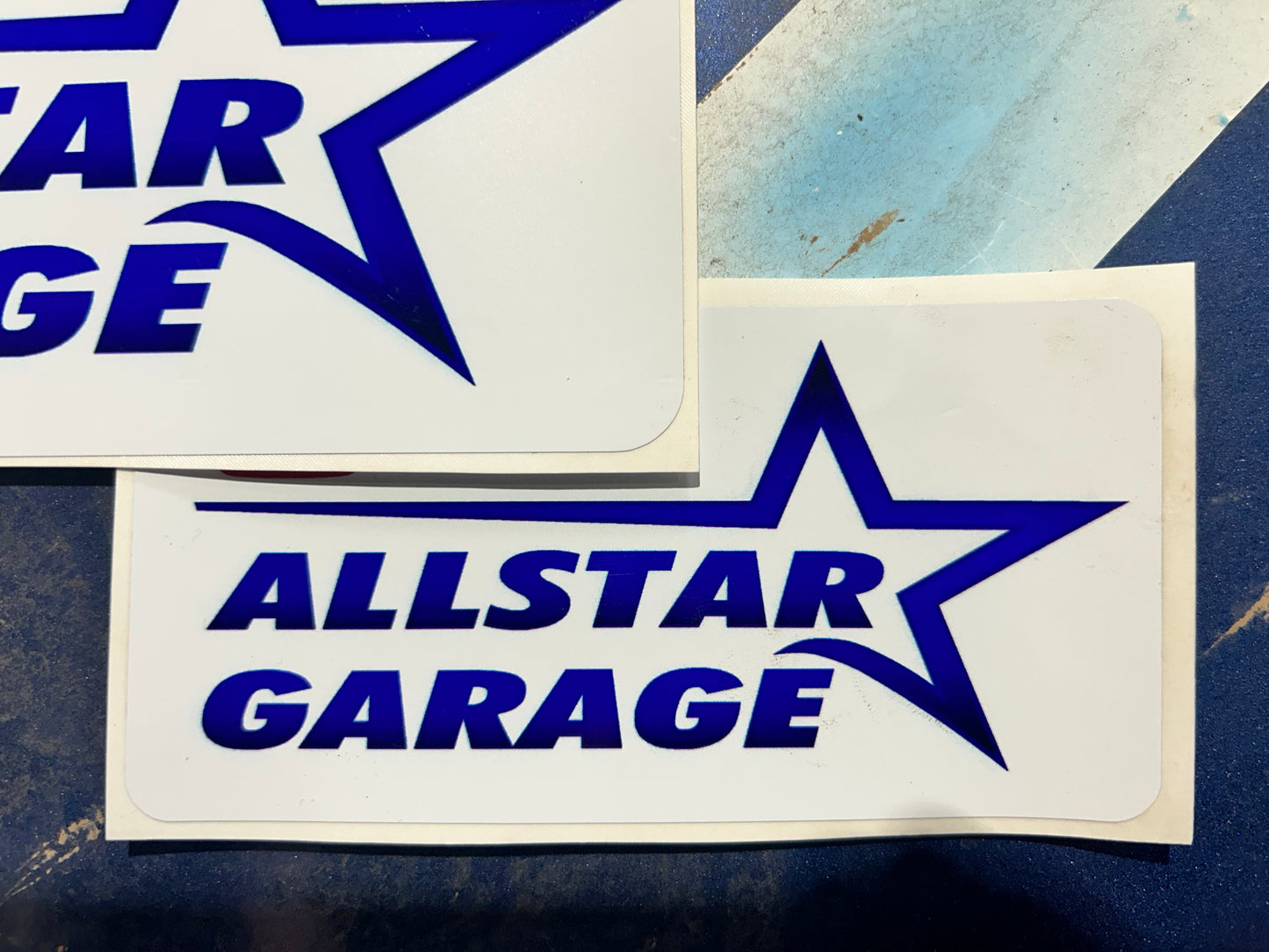 Allstar Garage sticker 70x140mm