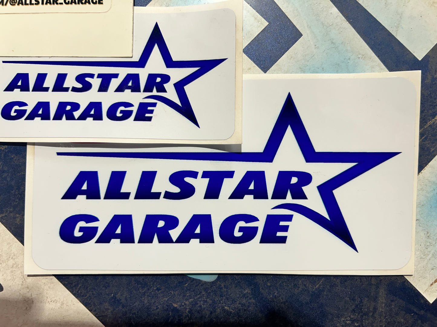 Allstar Garage sticker 100x200mm