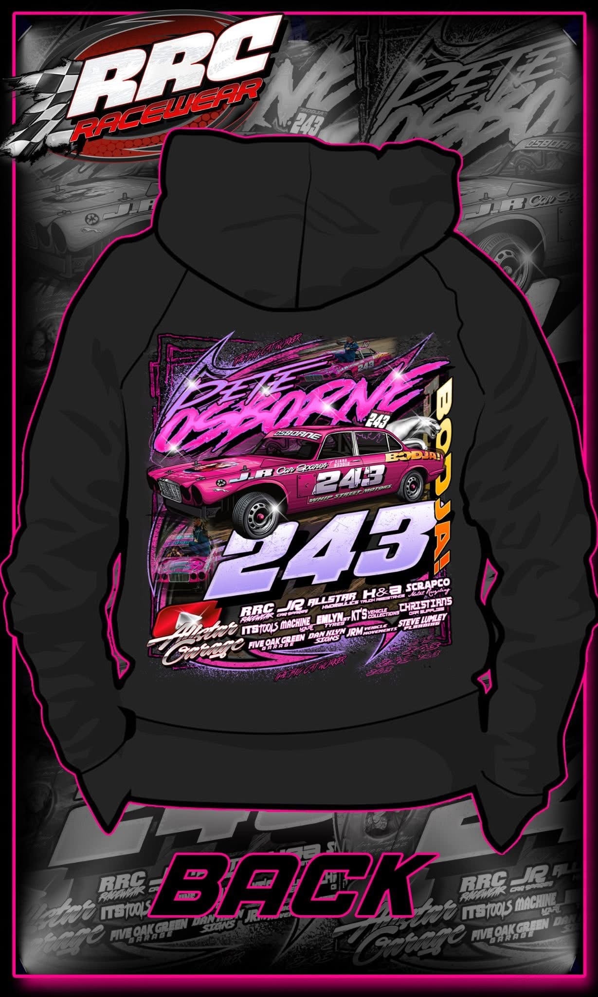 Kids Pink Jag Hoodie Design By RRC