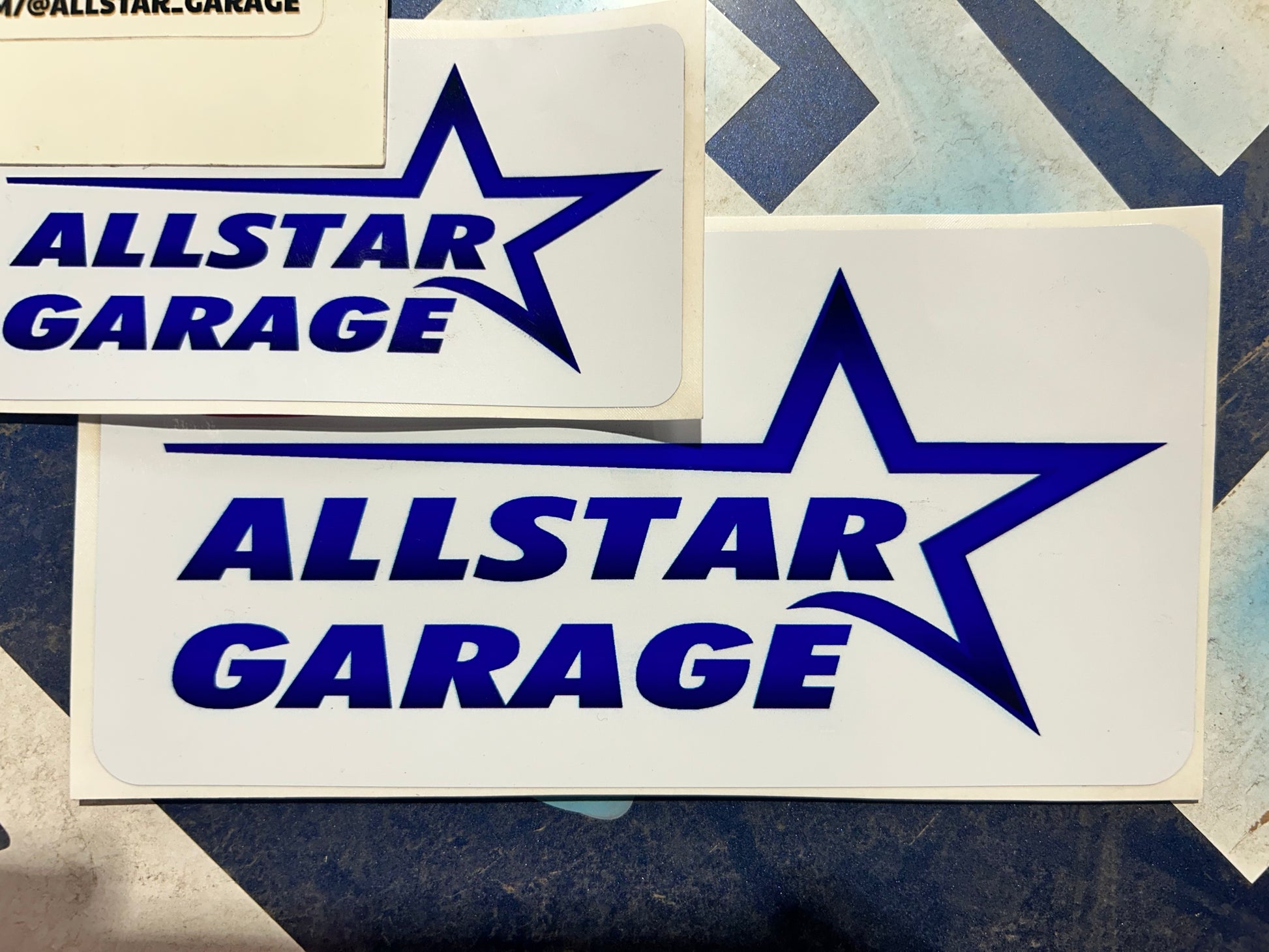 Garage Sticker Example Allstar Garage sticker 100x200mm