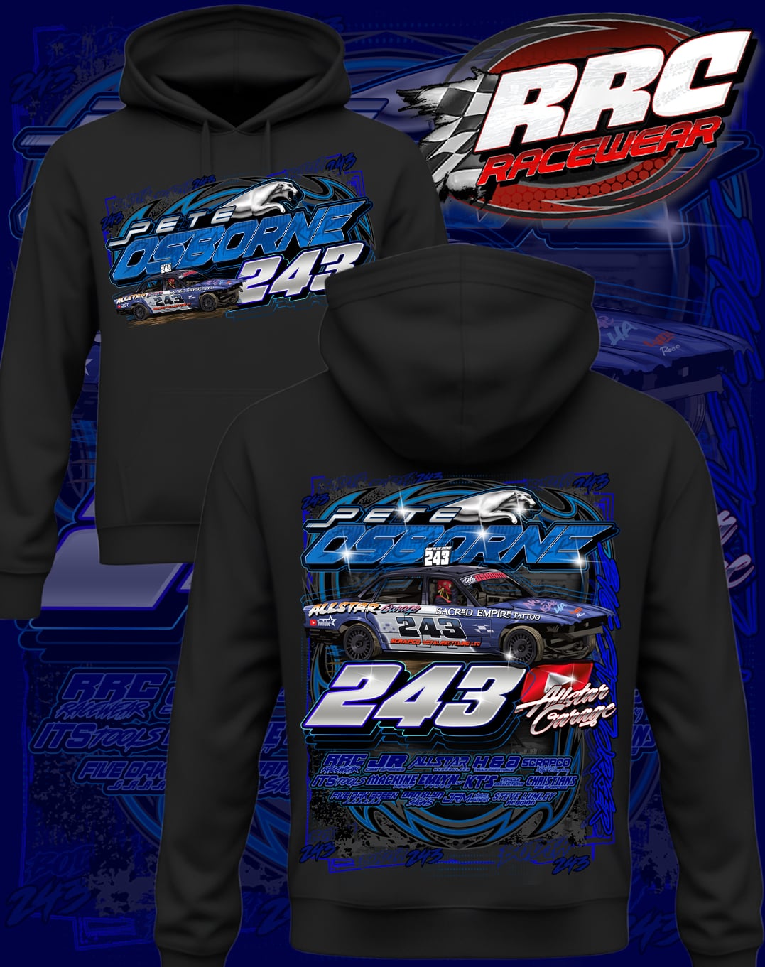 Kids Pete Osborne Hoodie Designed By RRC Racewear